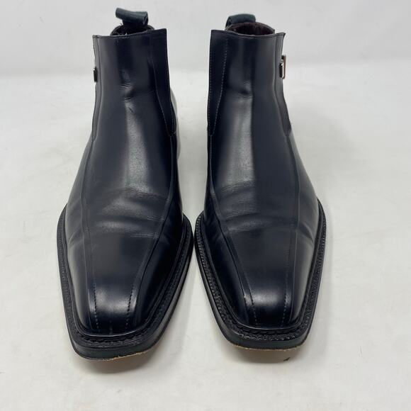 Cesare Paciotti Italian Black Leather Booties Mens Size 6.5 main image 8